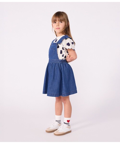 PETIT BATEAU（プチバトー） ワンピース ジャンパースカート キッズ
