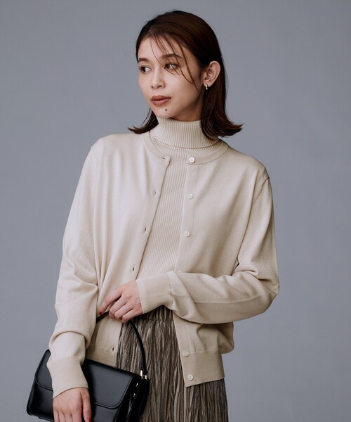 UNTITLEDウール100カーディガン未使用品 UNTITLED（アンタイトル） カーディガン 「洗える/アンサンブル可