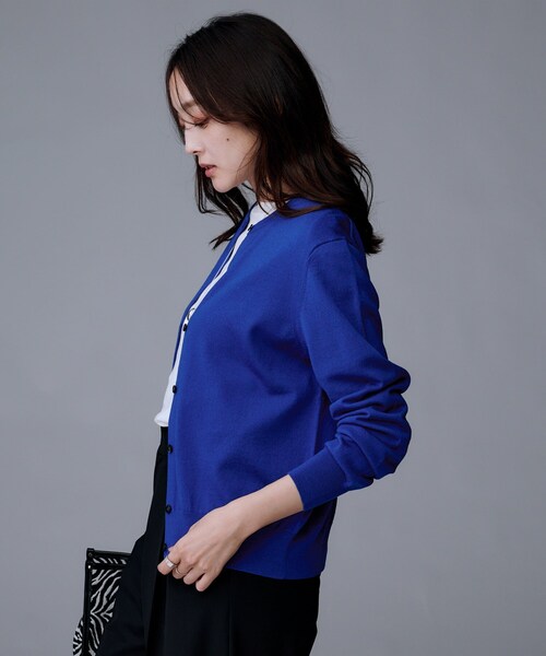 UNTITLED 2024AW 未使用 ウール クルーネックニットカーディガン UNTITLED（アンタイトル） カーディガン 「洗える/アンサンブル可