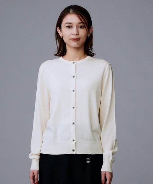 UNTITLEDウール100カーディガン未使用品 UNTITLED（アンタイトル） カーディガン 「洗える/アンサンブル可