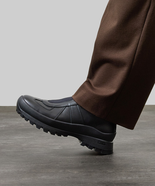 Padrone 黒 レザー 43 PADRONE（パドローネ） スニーカー パドローネ / GERMAN TRAINER SLIP