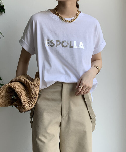 「DouDou」 半袖Tシャツ FREE サーモンピンク レディース_画像8