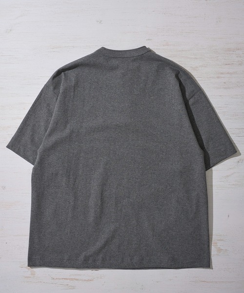 「Healthknit」 半袖Tシャツ LARGE ヘザーチャコール メンズ_画像7
