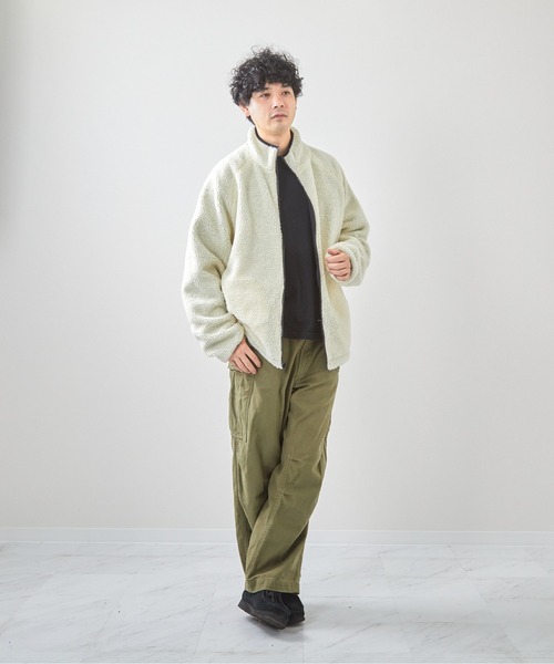 VIBGYOR ブルゾン アウター ナイロンボアリバーシブルブルゾン(CN