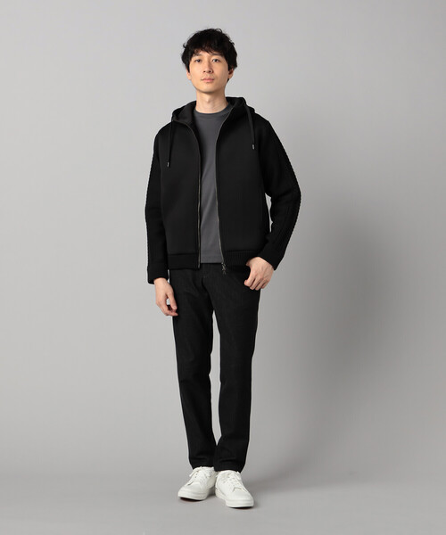 COMME CA MEN（コムサメン） パーカー ニットコンビ ジップアップ
