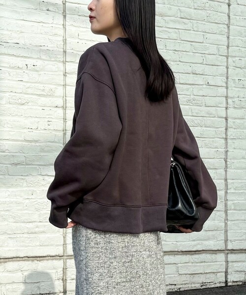 fredy emue（フレディエミュ） トレーナー スウェット 両面起毛モック