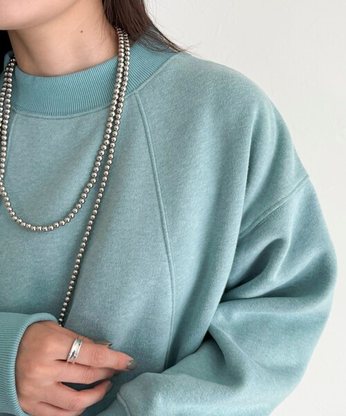 fredy emue（フレディエミュ） トレーナー スウェット 両面起毛モック