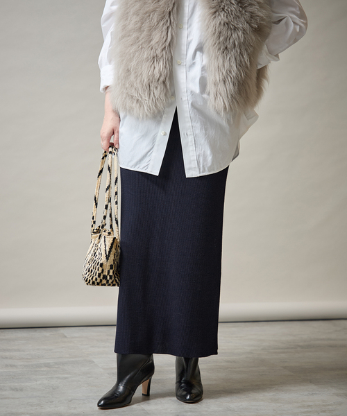 VERMEIL par iena（ヴェルメイユパーイエナ） スカート Embraced wool 