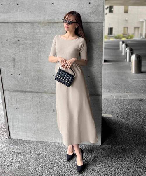 「KOBE LETTUCE」 半袖ワンピース S ブラック レディース_画像5