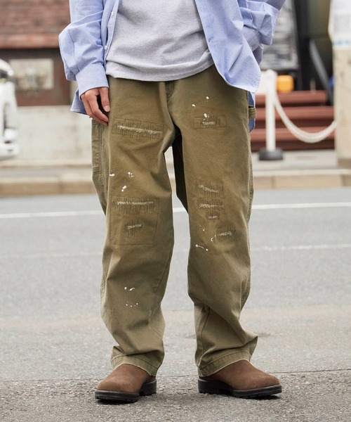 RNA ⿻ ワークパンツ チノパンツ ルーズ ベルト付 ペインターパンツ 秋 RNA ⿻ ワークパンツ チノパンツ ルーズ ベルト付 ペインターパンツ 秋