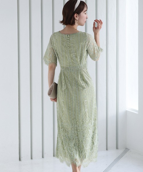 「PourVous」 半袖ワンピース X-LARGE ピンク レディース_画像2