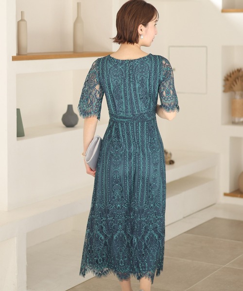 「PourVous」 半袖ワンピース X-LARGE ピンク レディース_画像3