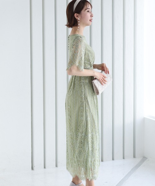 「PourVous」 半袖ワンピース X-LARGE ピンク レディース_画像5