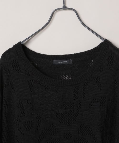 「JEANASIS」 長袖ニット FREE パープル レディース_画像3