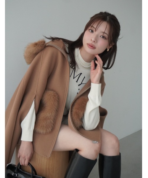 EIMY ISTOIRE（エイミーイストワール） コート アウター ファー