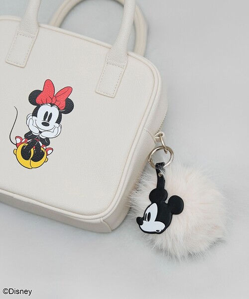 小物・アクセサリー miki coen（コーエン） キーホルダー 「MICKEY（ミッキー）/別注」ファー