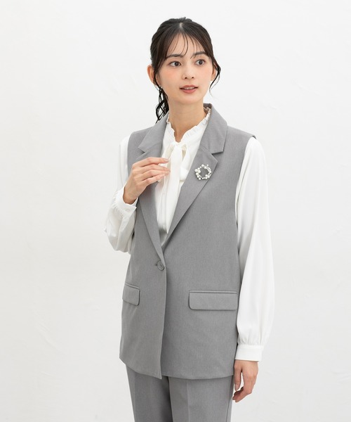 Honeys（ハニーズ） ベスト ジレ 「ストレッチ・ウォッシャブル