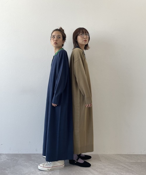niko and... レザーコート　カラー完売品 niko and…（ニコアンド） ステンカラーコート MEDIUM キャメル