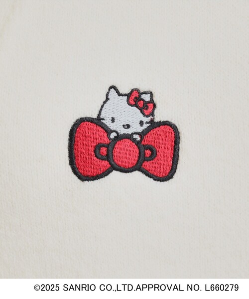 限定未使用級　ナギサパリ　サンリオ　ハローキティ　コラボ　カーディガン　刺繍 限定未使用級 ナギサパリ サンリオ ハローキティ コラボ カーディガン
