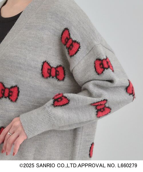 sanrio（サンリオ） カーディガン 「HELLO KITTY コラボ」Vネックジャ