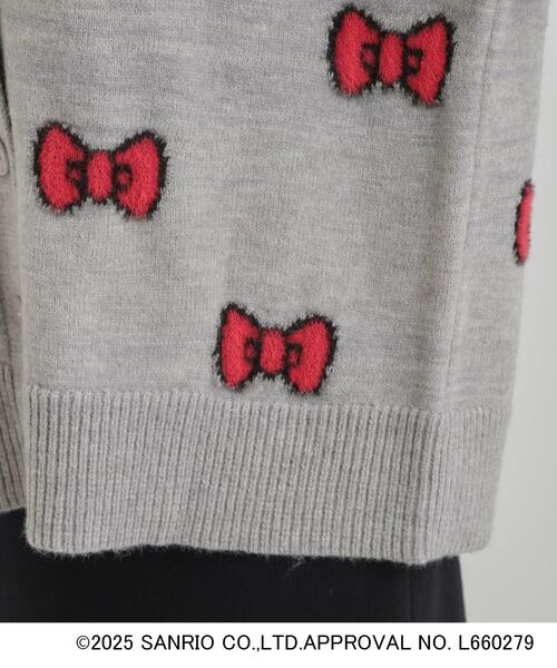 sanrio（サンリオ） カーディガン 「HELLO KITTY コラボ」Vネックジャ