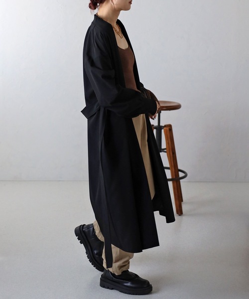 「＆HALF」 「noa-ge」コート M ブラック レディース_画像3