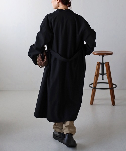 「＆HALF」 「noa-ge」コート M ブラック レディース_画像4