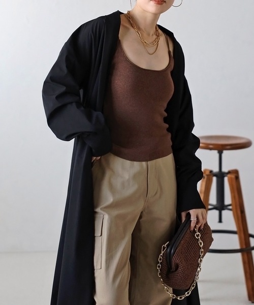 「＆HALF」 「noa-ge」コート M ブラック レディース_画像5