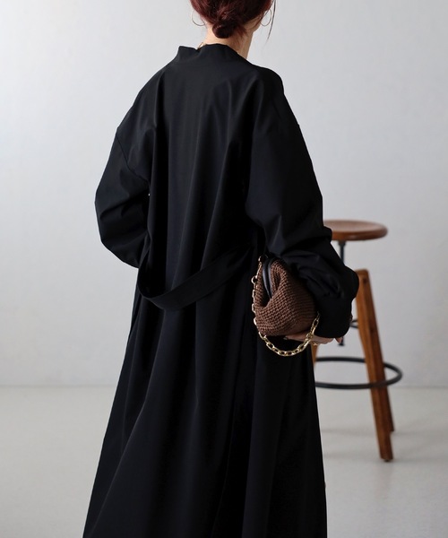 「＆HALF」 「noa-ge」コート M ブラック レディース_画像6