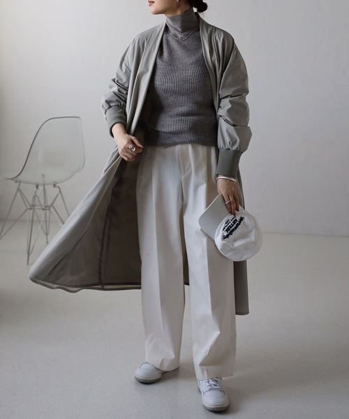 「＆HALF」 「noa-ge」コート M ブラック レディース_画像7
