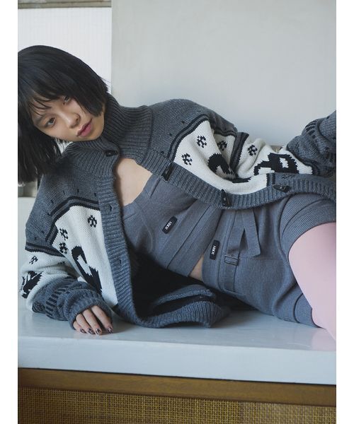 SORIN（ソリン） カーディガン SWAN Motif Cowichan Cardigan/スワン