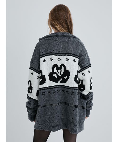 SORIN（ソリン） カーディガン SWAN Motif Cowichan Cardigan/スワン