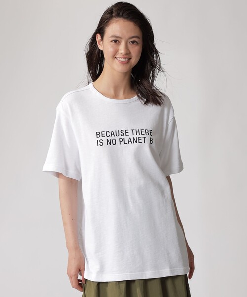 「ECOALF」 半袖Tシャツ L ホワイト レディース_画像5