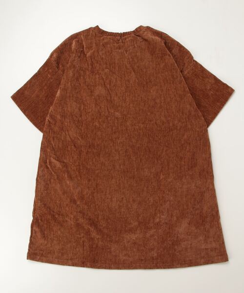 「green label relaxing」 「KIDS」半袖ワンピース 130cm ブラウン キッズ_画像2
