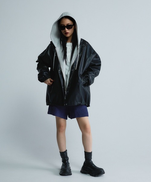 JEANASIS（ジーナシス） パーカー 「Les Fleurs」ダンボールフロント