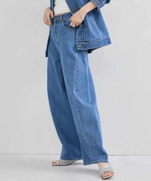LE CERCLE par rope' ワイドパンツ ジーンズ デニム デニムパンツ