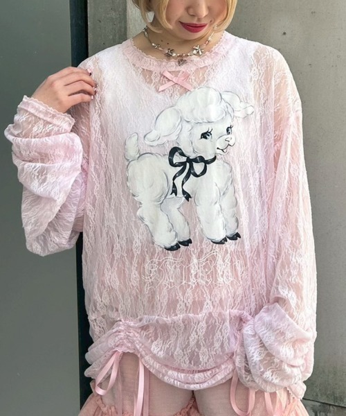 Candy Stripper（キャンディーストリッパー） tシャツ SWEETIE LACE