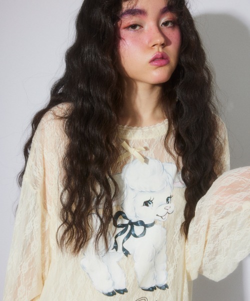Candy Stripper（キャンディーストリッパー） tシャツ SWEETIE LACE
