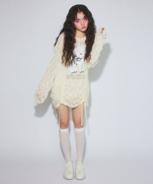 Candy Stripper（キャンディーストリッパー） tシャツ SWEETIE LACE