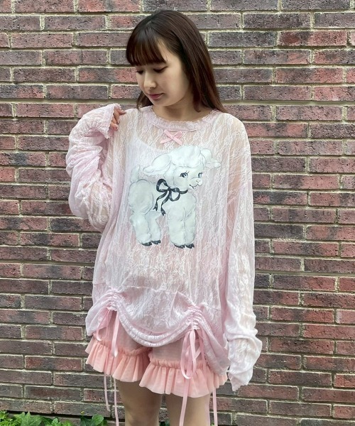 Candy Stripper（キャンディーストリッパー） tシャツ SWEETIE LACE