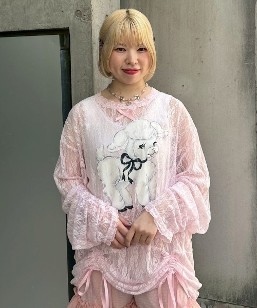 Candy Stripper（キャンディーストリッパー） tシャツ SWEETIE LACE