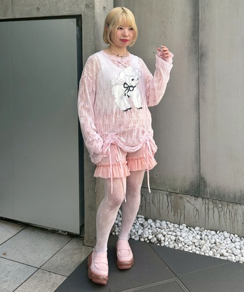 Candy Stripper（キャンディーストリッパー） tシャツ SWEETIE LACE