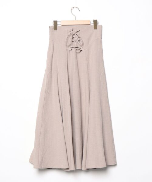 「ROPE' PICNIC」 フレアスカート 38 ベージュ レディース_画像2