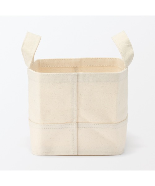 無印良品（MUJI） 収納 綿帆布 持ち手付ソフトボックス スリム小 約幅