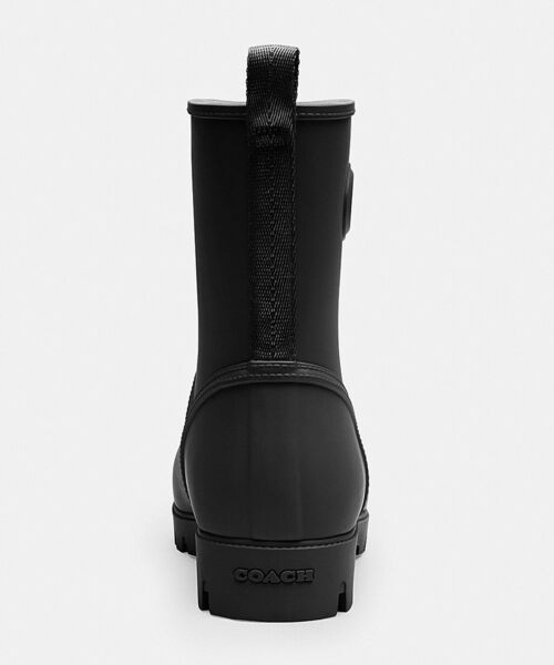 「COACH」 レインブーツ - ブラック系その他 レディースの画像