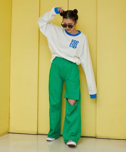 「SHAGGIE」 スウェットパンツ FREE ホワイト レディース_画像5