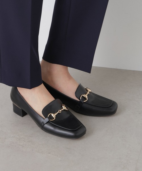 NANO universe（ナノ・ユニバース） ローファー ゴールドパーツヒール