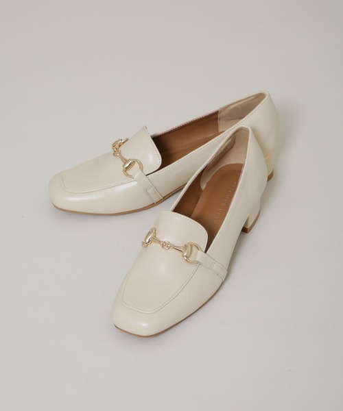 NANO universe（ナノ・ユニバース） ローファー ゴールドパーツヒール