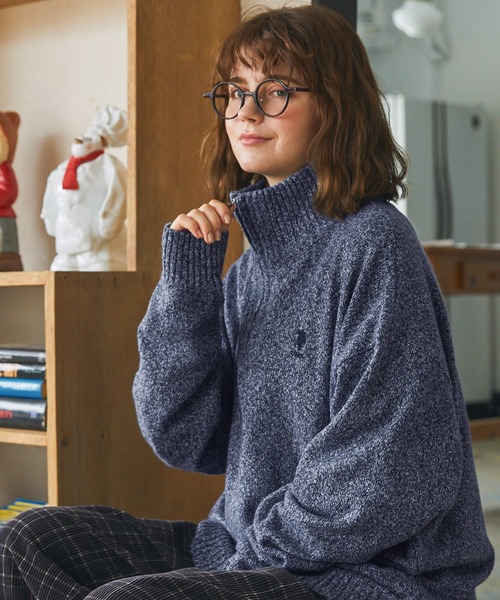 「U.S. POLO ASSN.」 長袖ニット FREE グレー レディース_画像2