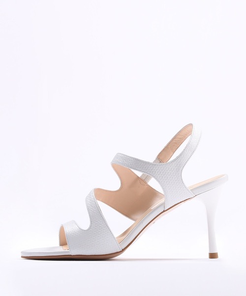 「SEVEN TWELVE THIRTY」 ヒールサンダル 24cm ブラック レディース_画像4